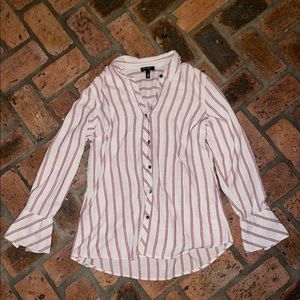 Jessica Simpson red white and blue blouse